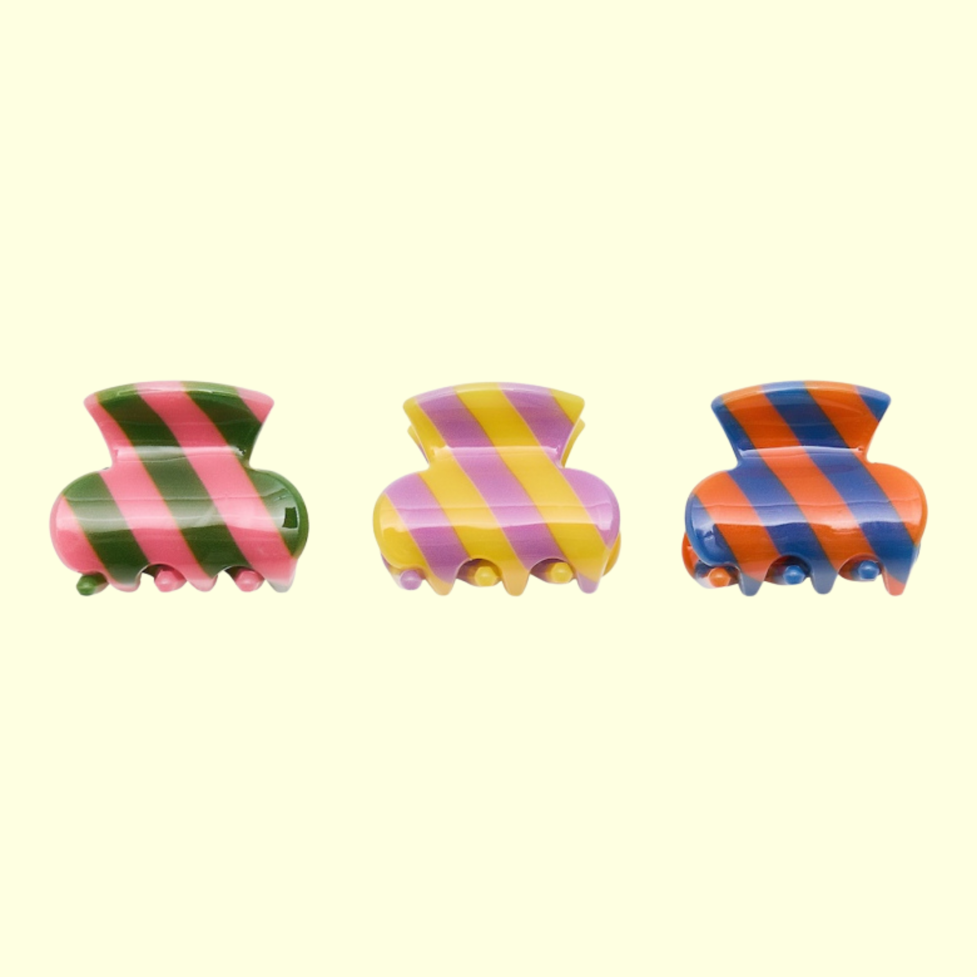 Mimi & Lula Striped Mini Claw Clips