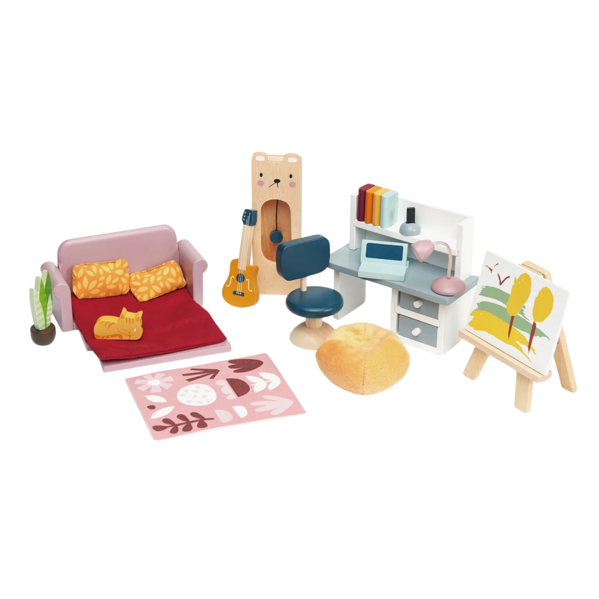 Tender Leaf Dolls House Study Furniture