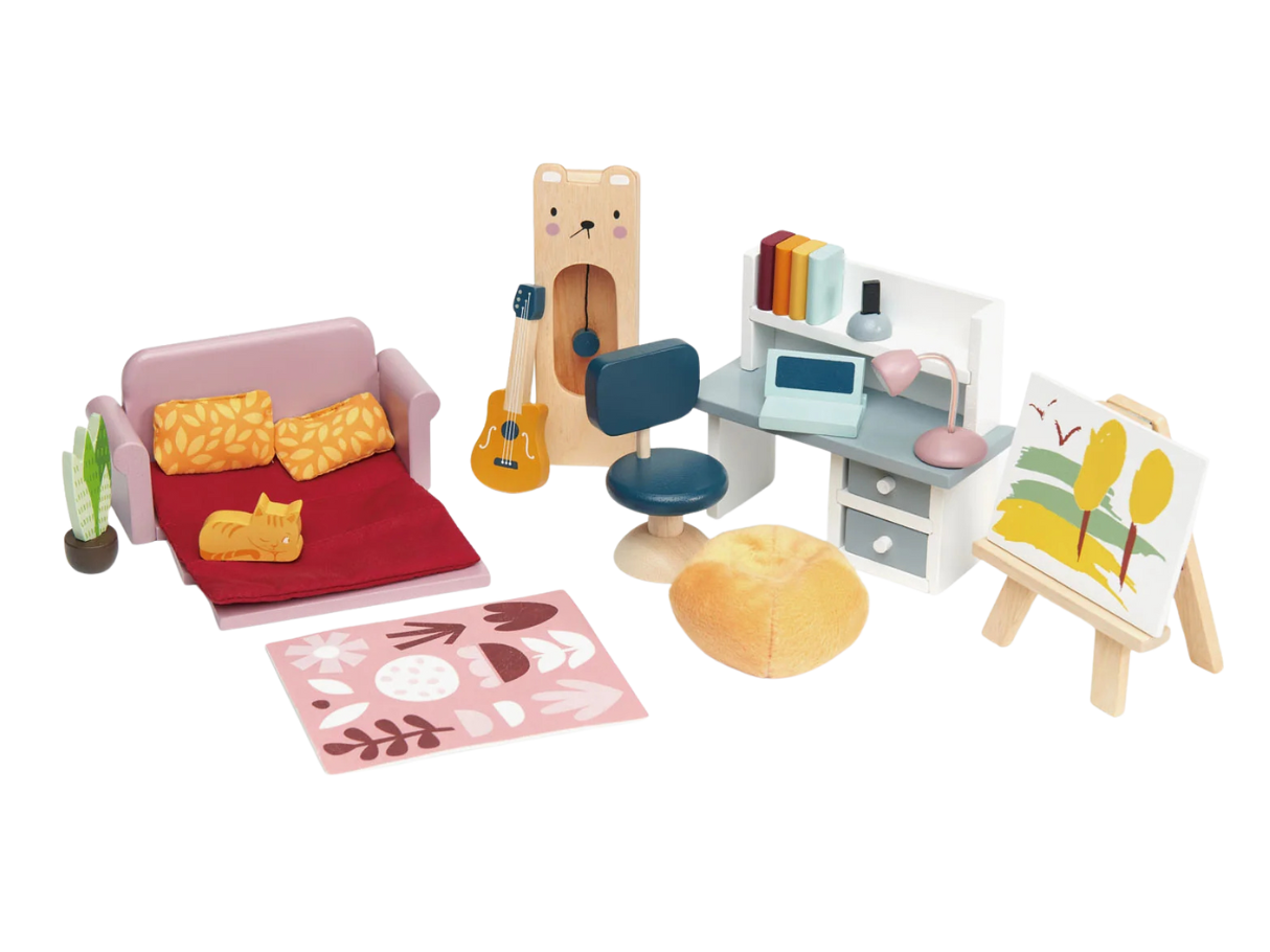Tender Leaf Dolls House Study Furniture