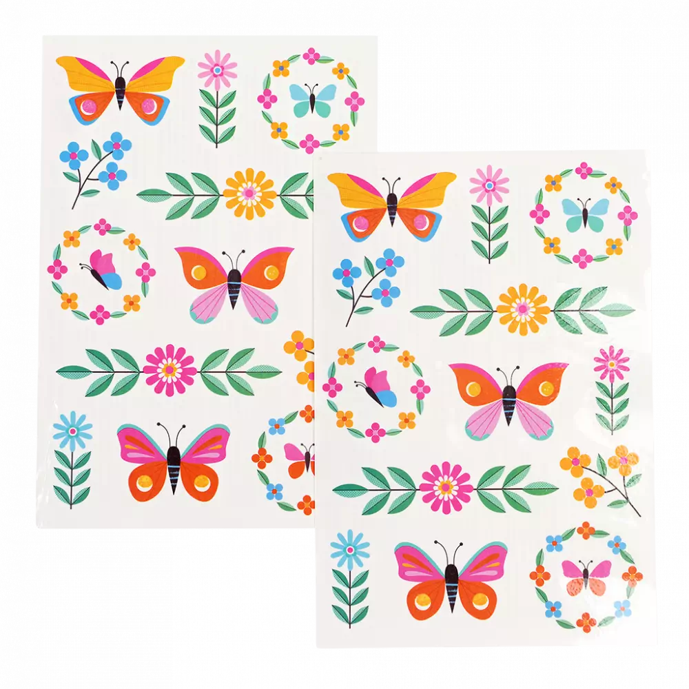 Rex London Temporary Tattoos: Floral Flutter