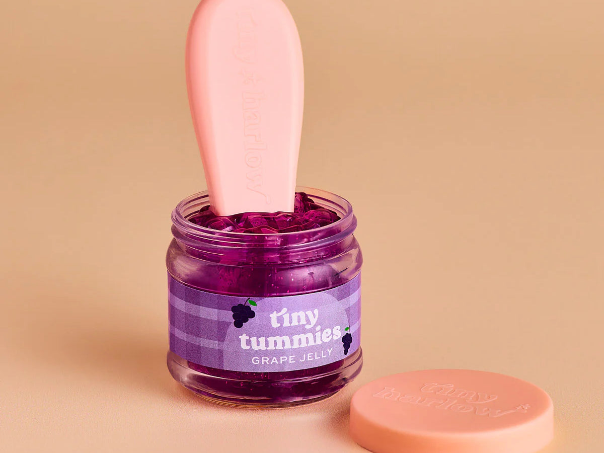 Tiny Harlow Tiny Tummies Grape Jelly Food Jar & Spoon Set