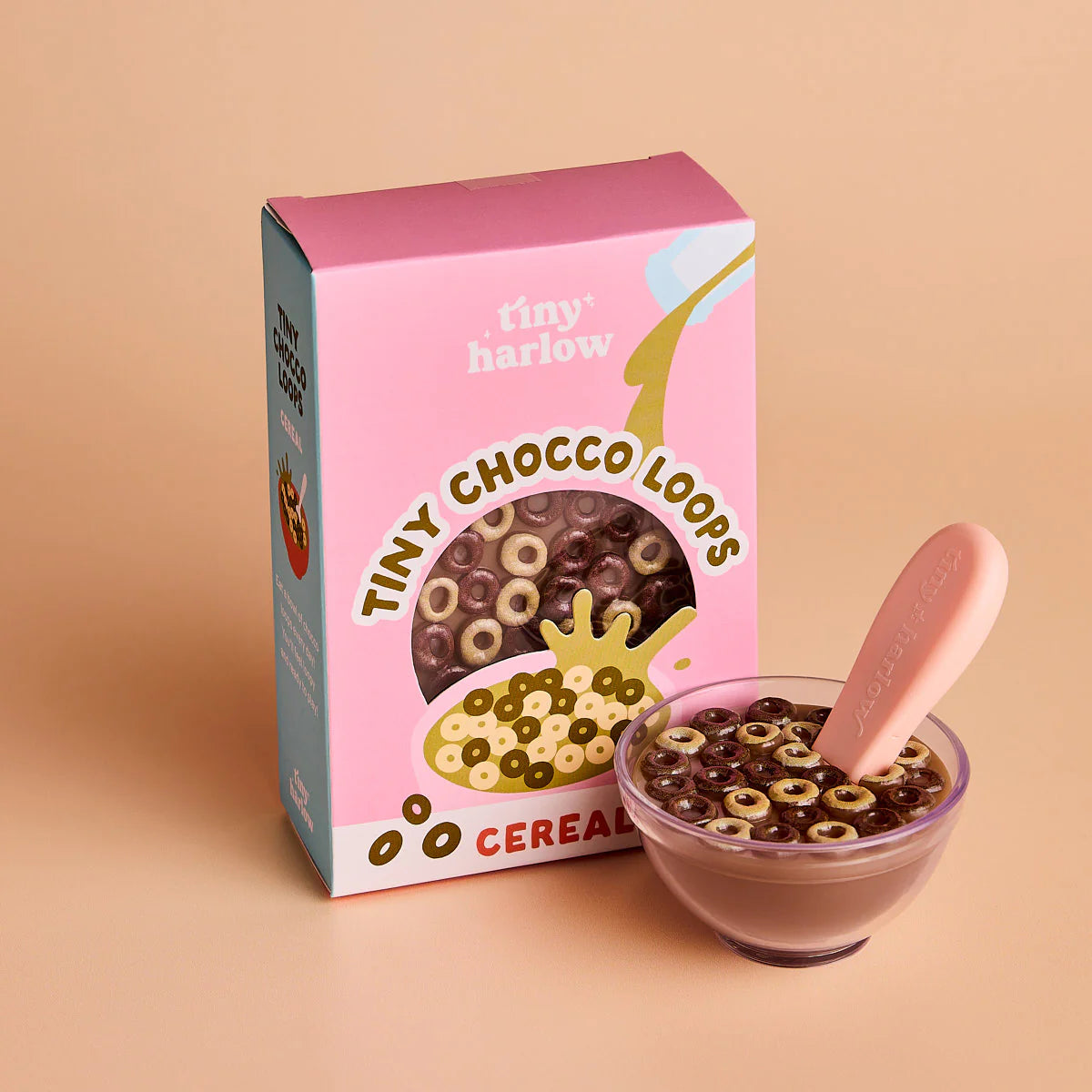 Tiny Harlow Tiny Chocco Loops Cereal Bowl and Spoon Set