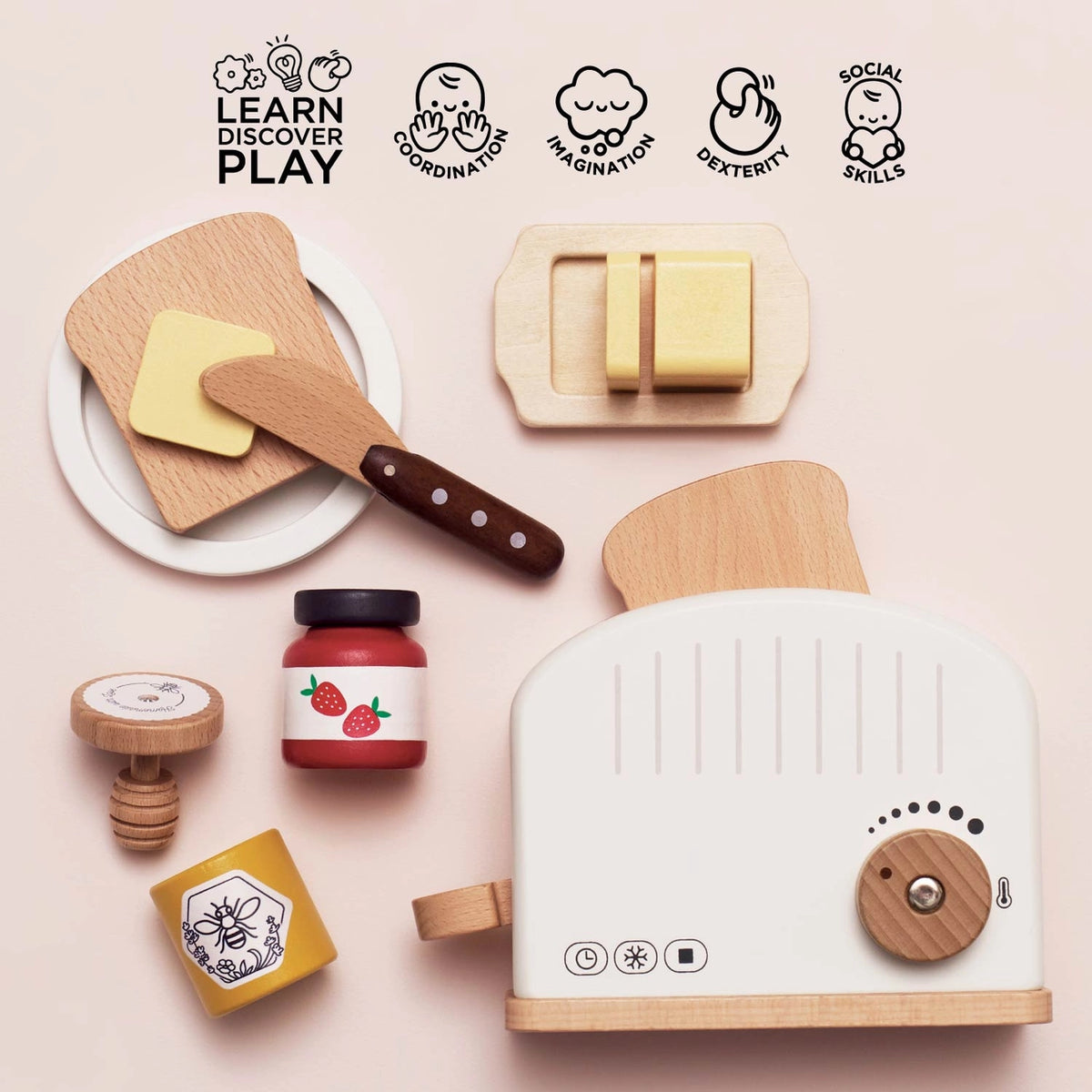Le Toy Van Wooden Toaster Set