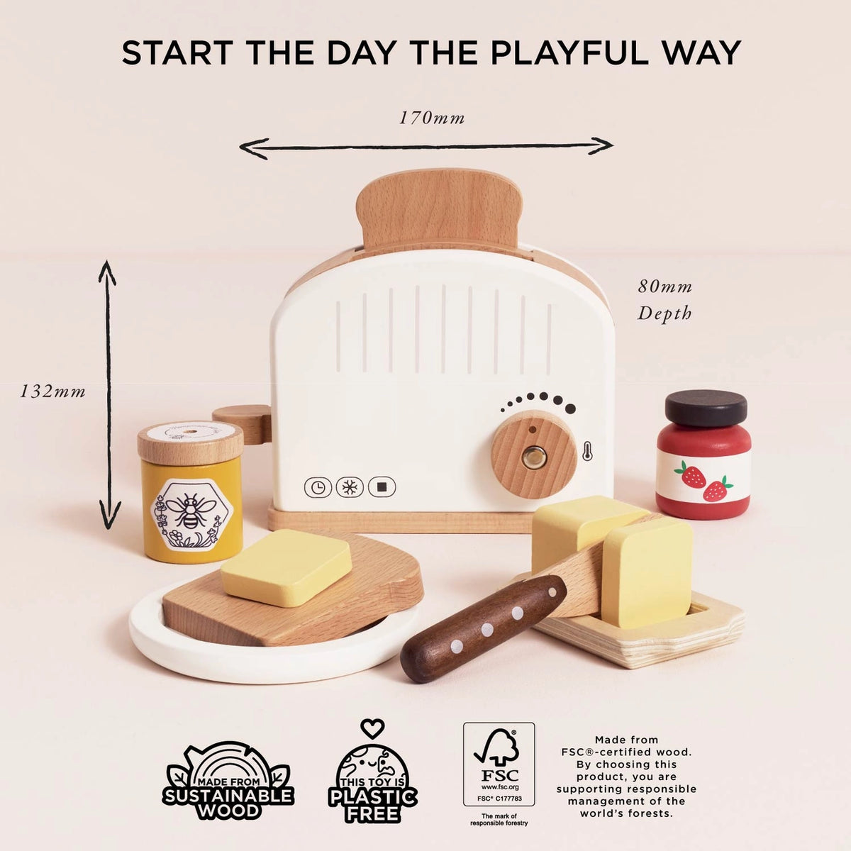 Le Toy Van Wooden Toaster Set