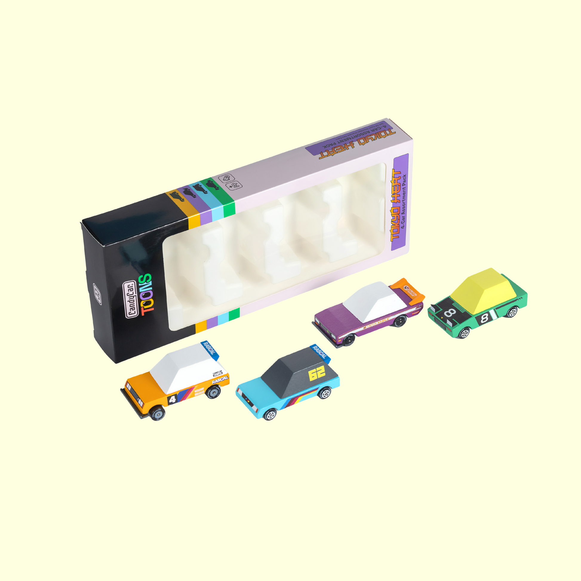 Candylab Toons Tokyo Heat 4-Pack Race Cars
