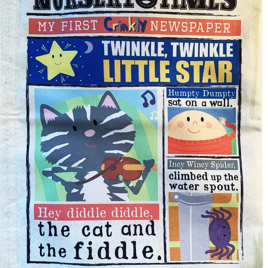 Jo & Nic's Crinkly Cloth Books - Twinkle Twinkle Nursery Rhymes
