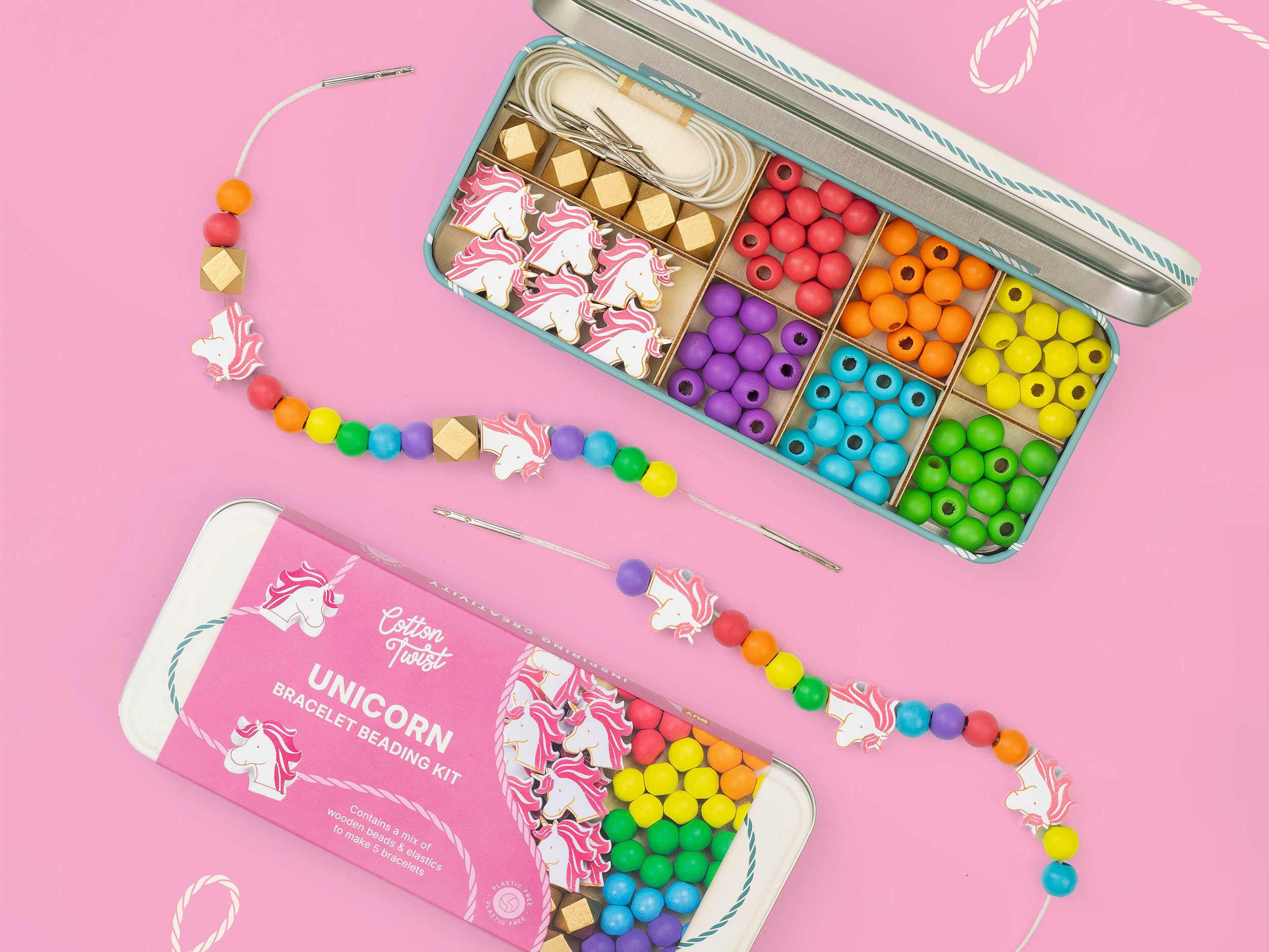 Cotton Twist Unicorn Bracelet Bead Kit