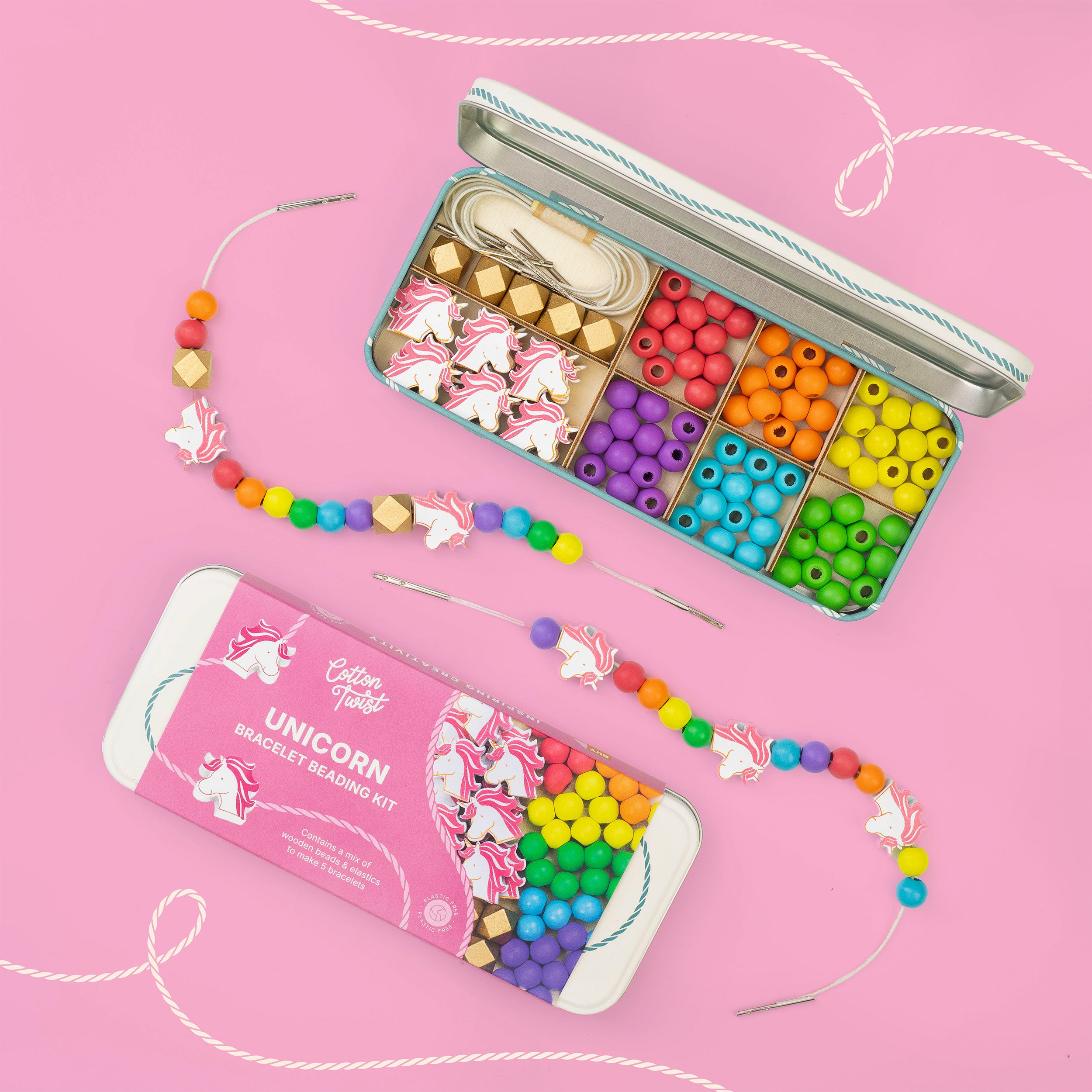 Cotton Twist Unicorn Bracelet Bead Kit