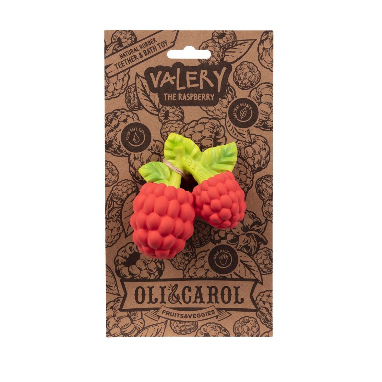 Oli & Carol Valery The Raspberry Teether Toy