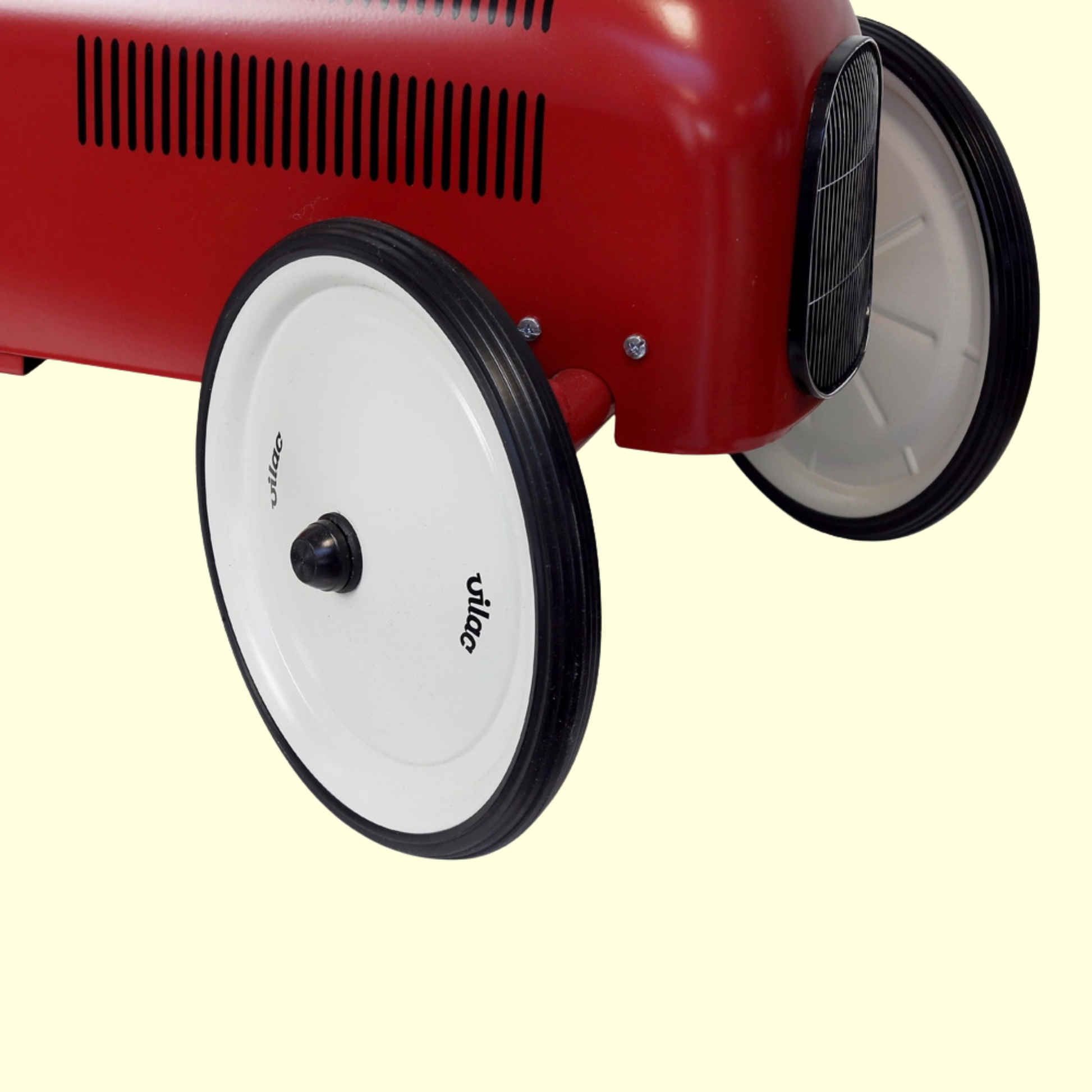 Vilac Vintage Metal Car - Red with White Wheels