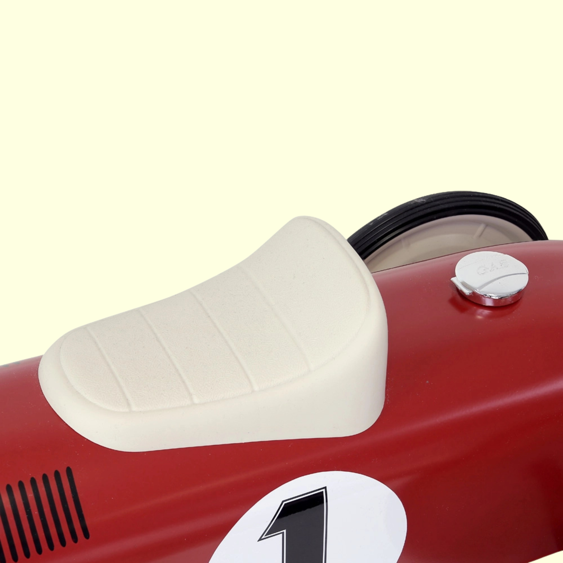Vilac Vintage Metal Car - Red with White Wheels