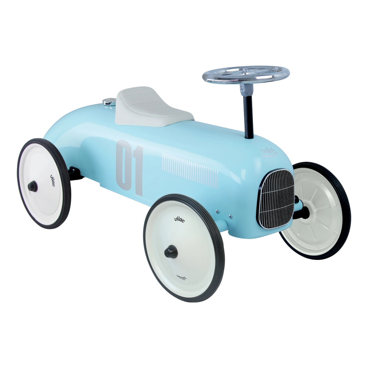 Vintage Metal Car - Soft Blue