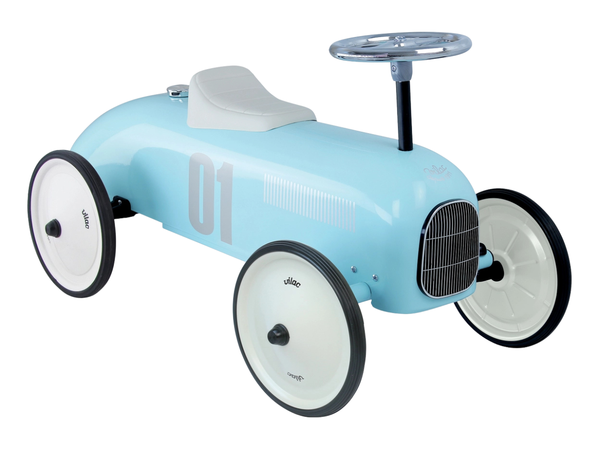 Vintage Metal Car - Soft Blue