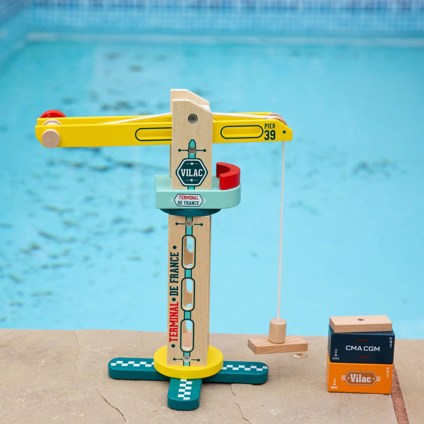 Vilac Wooden Crane Toy