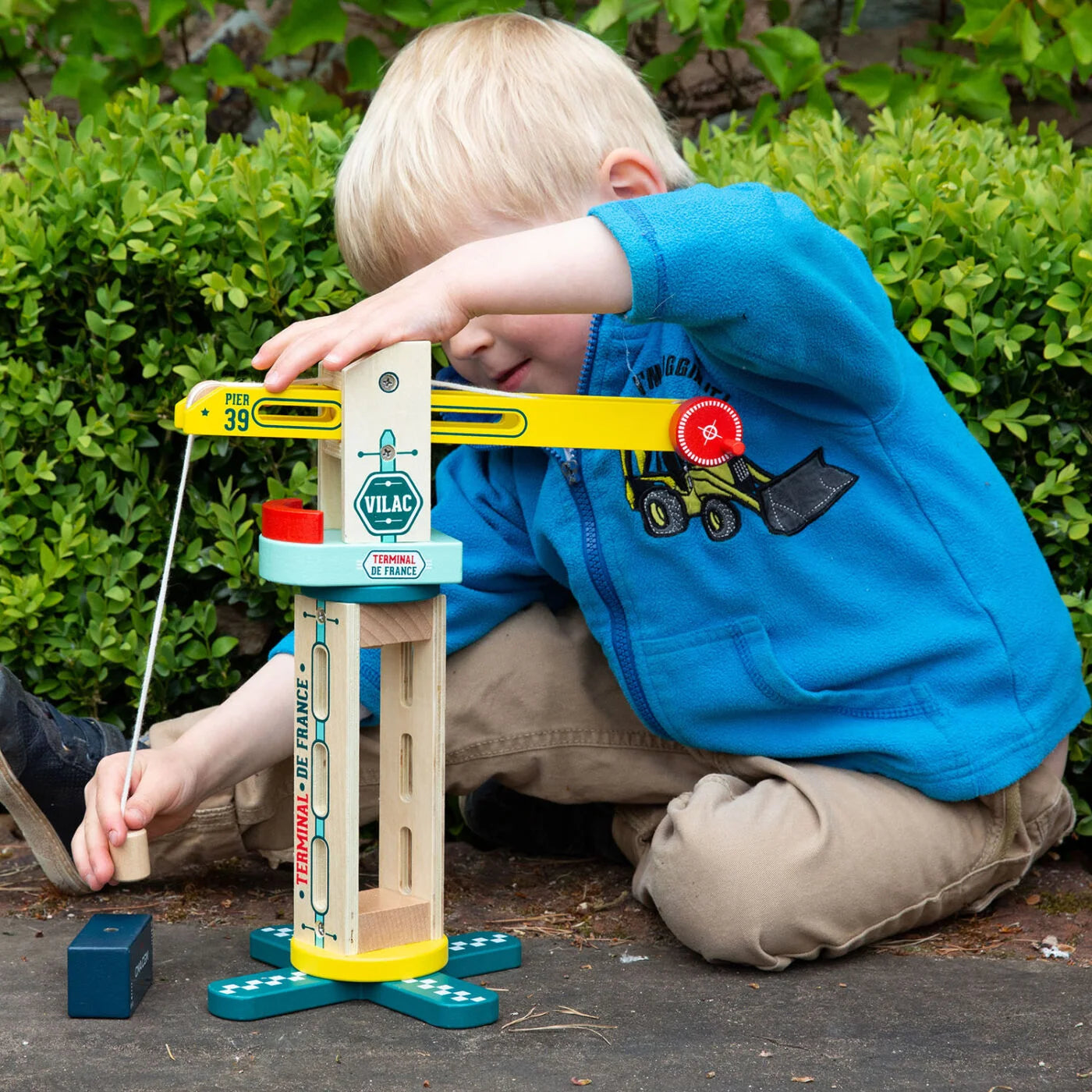 Vilac Wooden Crane Toy