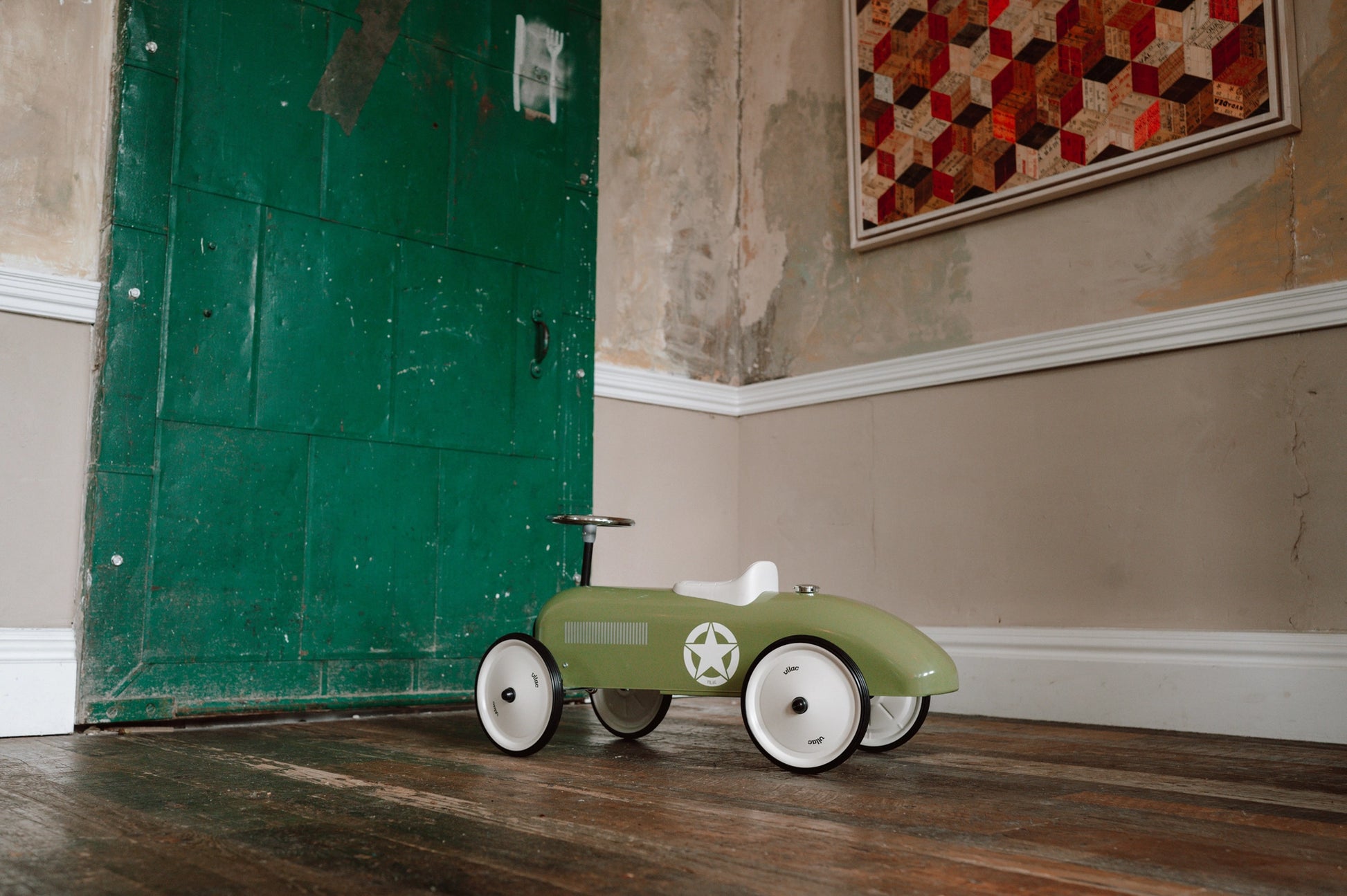 Vilac Vintage Metal Car - Khaki