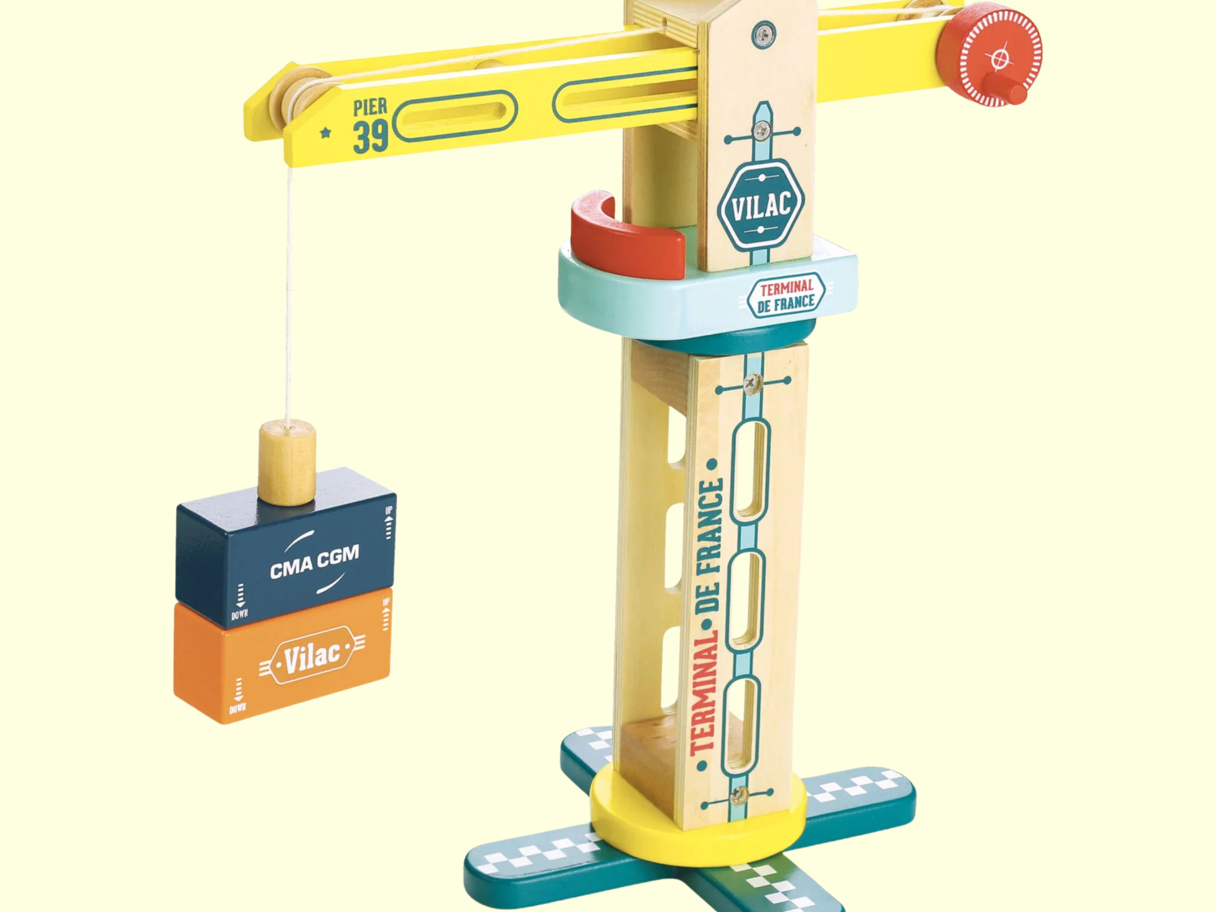 Vilac Wooden Crane Toy