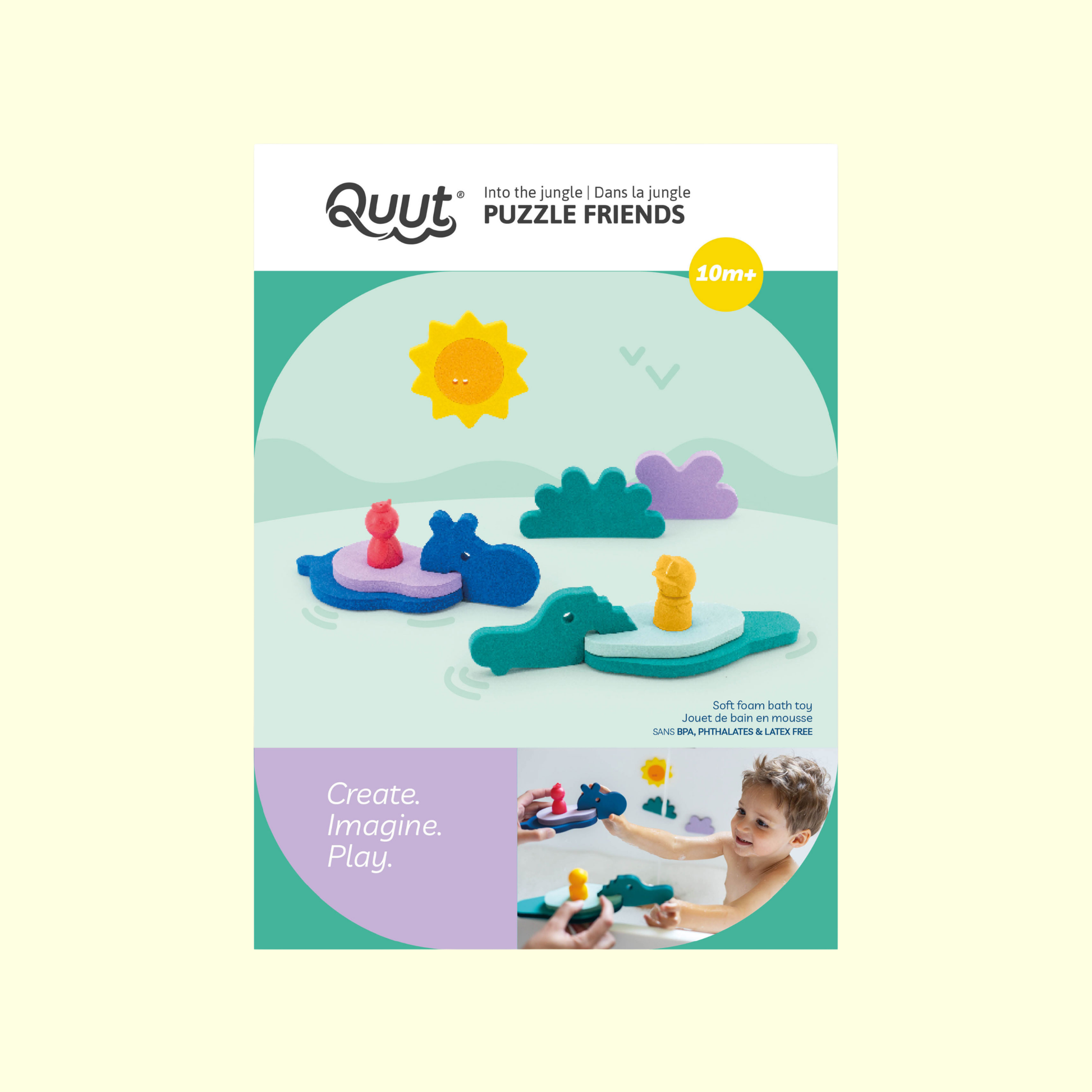 Quut Bath Toy Puzzle Friends - Into the Jungle