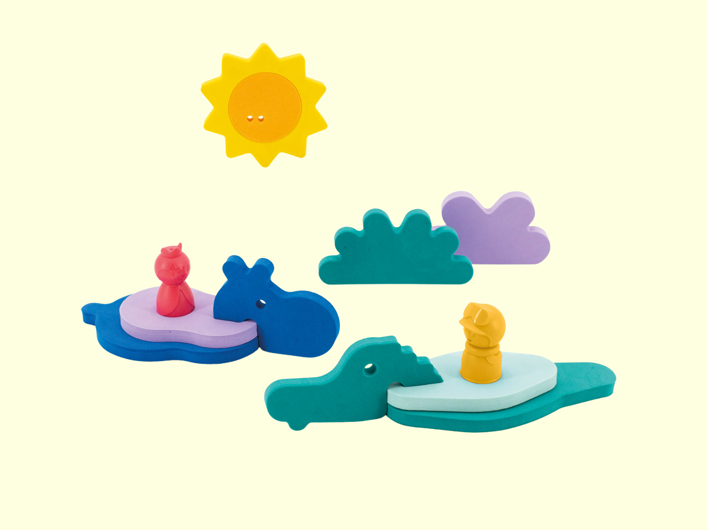 Quut Bath Toy Puzzle Friends - Into the Jungle