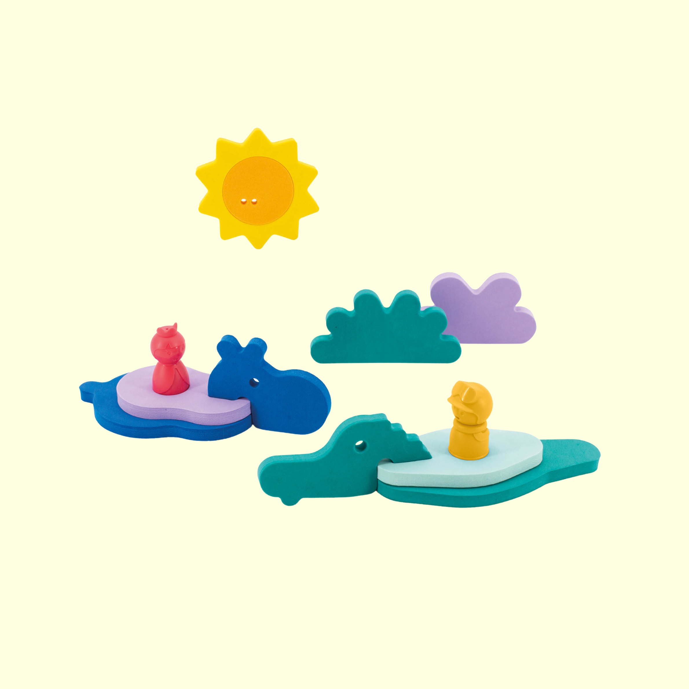 Quut Bath Toy Puzzle Friends - Into the Jungle