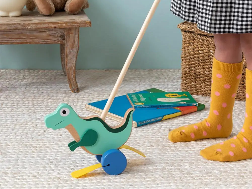 Rex London Push Along Flapping Dinosaur