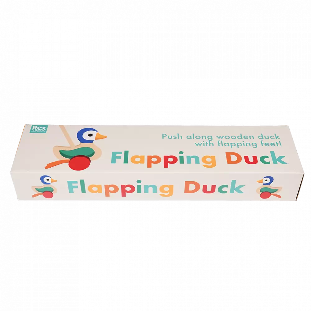 Rex London Push Along Flapping Duck