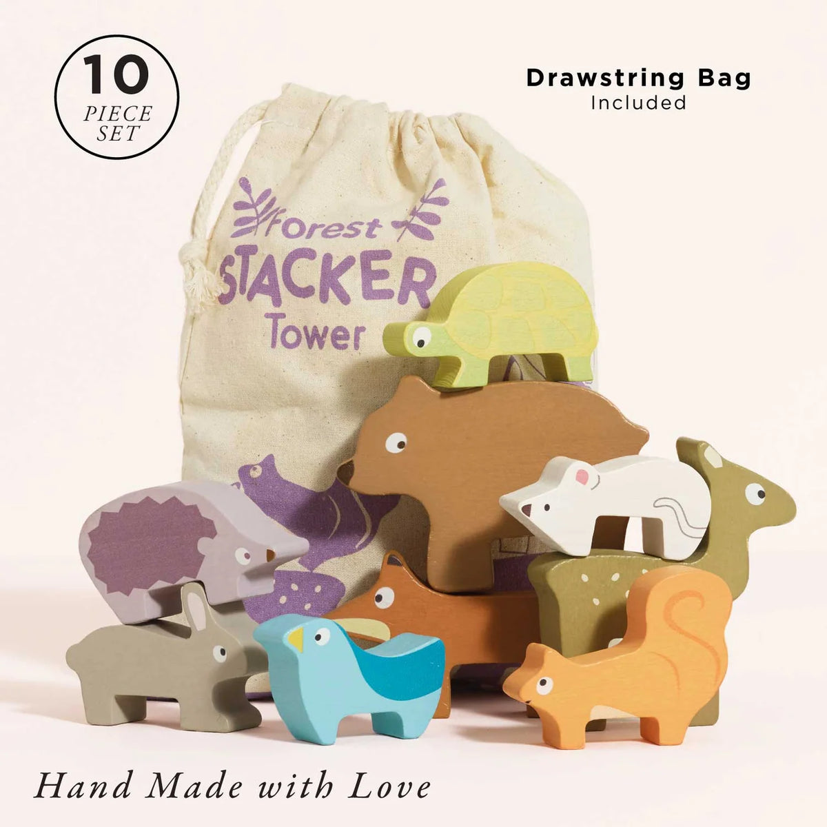 Le Toy Van Woodland Stacking Forest Animals