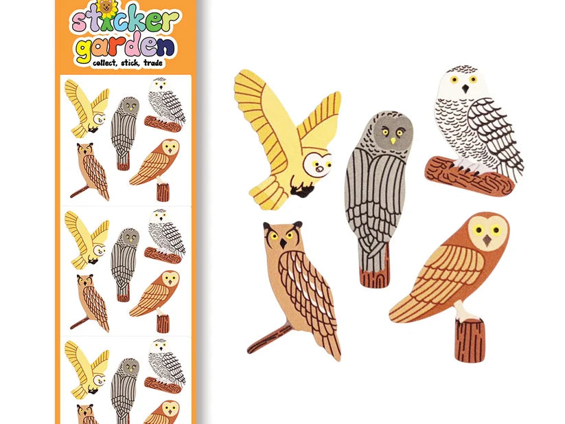Sticker Garden Glossy Owls