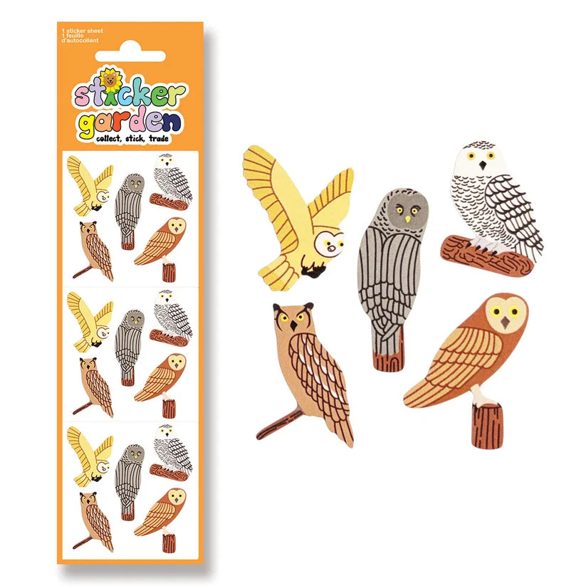 Sticker Garden Glossy Owls