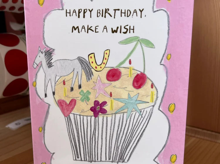 Happy Birthday Make A Wish - Card by Victoria Catten