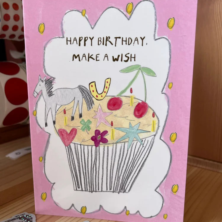 Happy Birthday Make A Wish - Card by Victoria Catten
