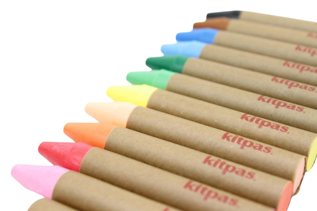Kitpas Large Crayon 12 Pack