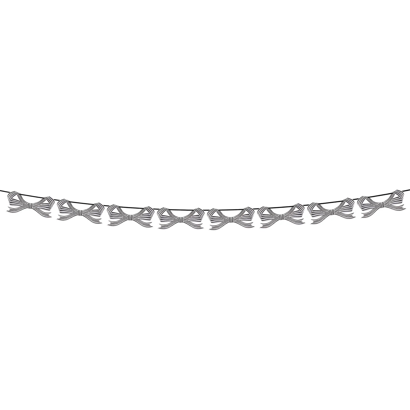 Meri Meri Black And White Stripy Garland