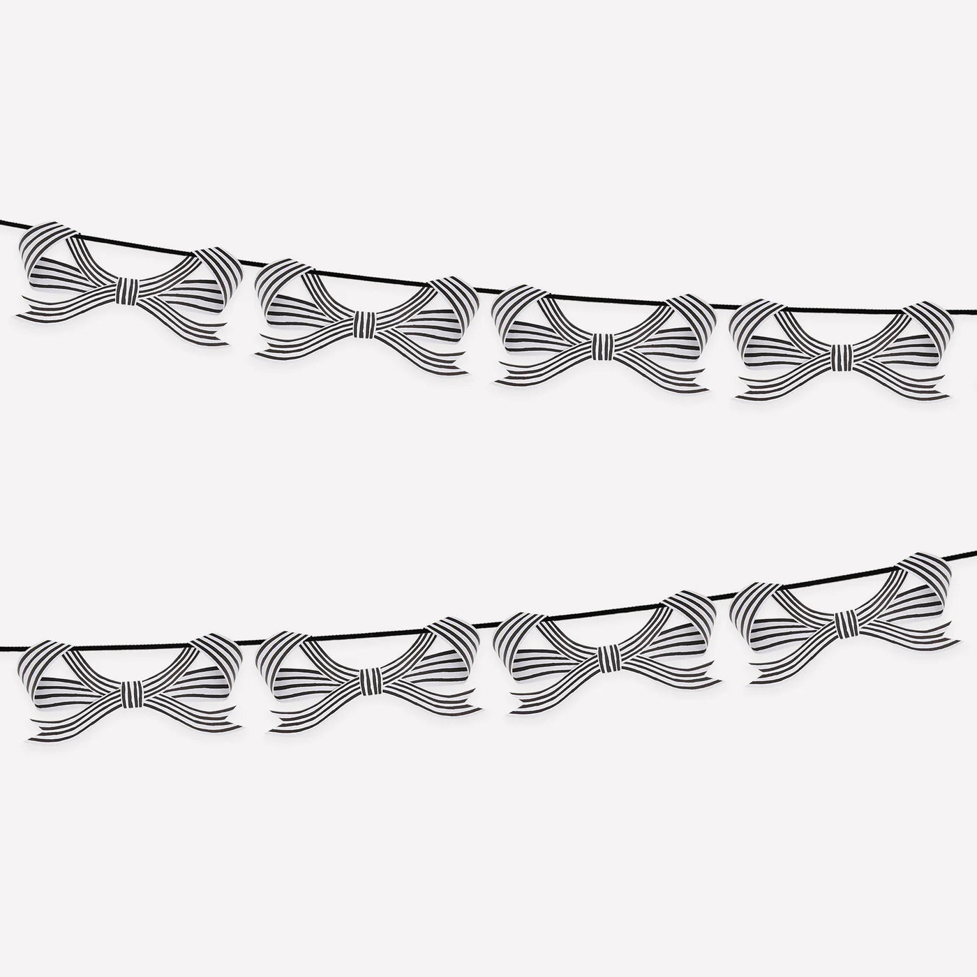 Meri Meri Black And White Stripy Garland