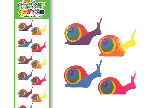 Sticker Garden Pearl Rainbow Snails