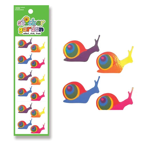 Sticker Garden Pearl Rainbow Snails