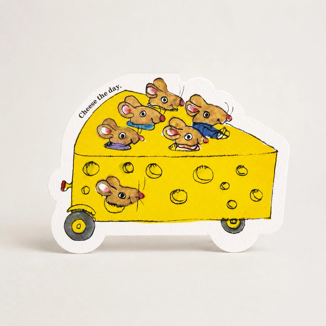 Cheese Mouse Greetings Card - Richard Scarry
