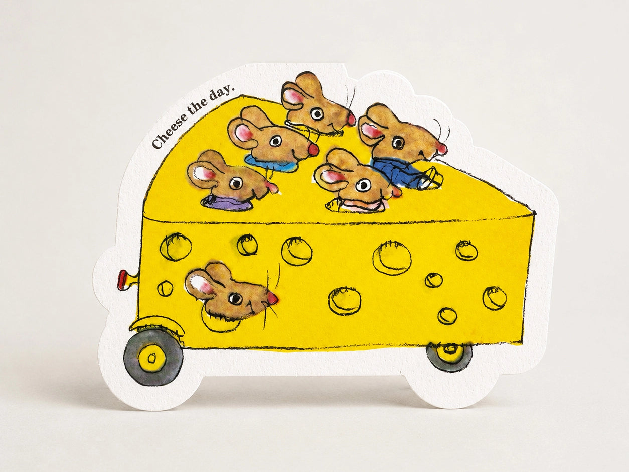 Cheese Mouse Greetings Card - Richard Scarry
