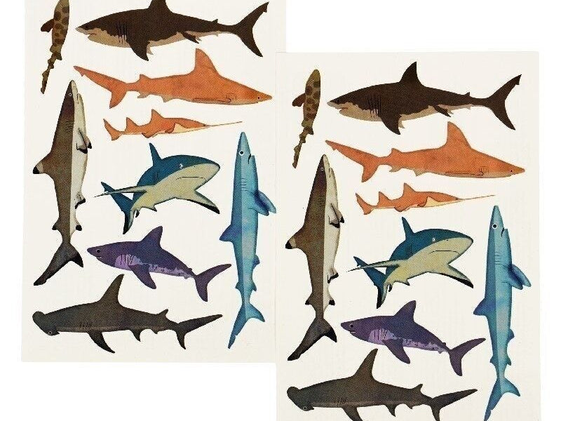 Rex London Temporary Tattoos: Sharks