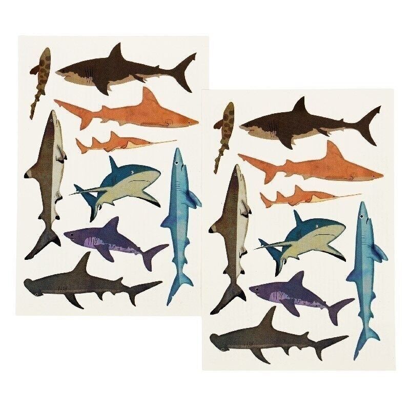 Rex London Temporary Tattoos: Sharks