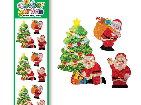 Sticker Garden Sparkle Jolly Ol' Santa Stickers