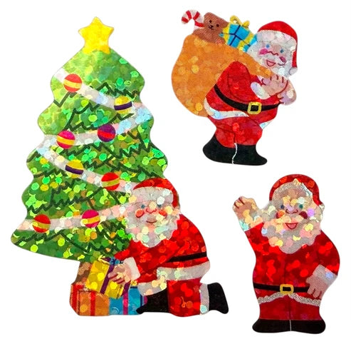 Sticker Garden Sparkle Jolly Ol' Santa Stickers