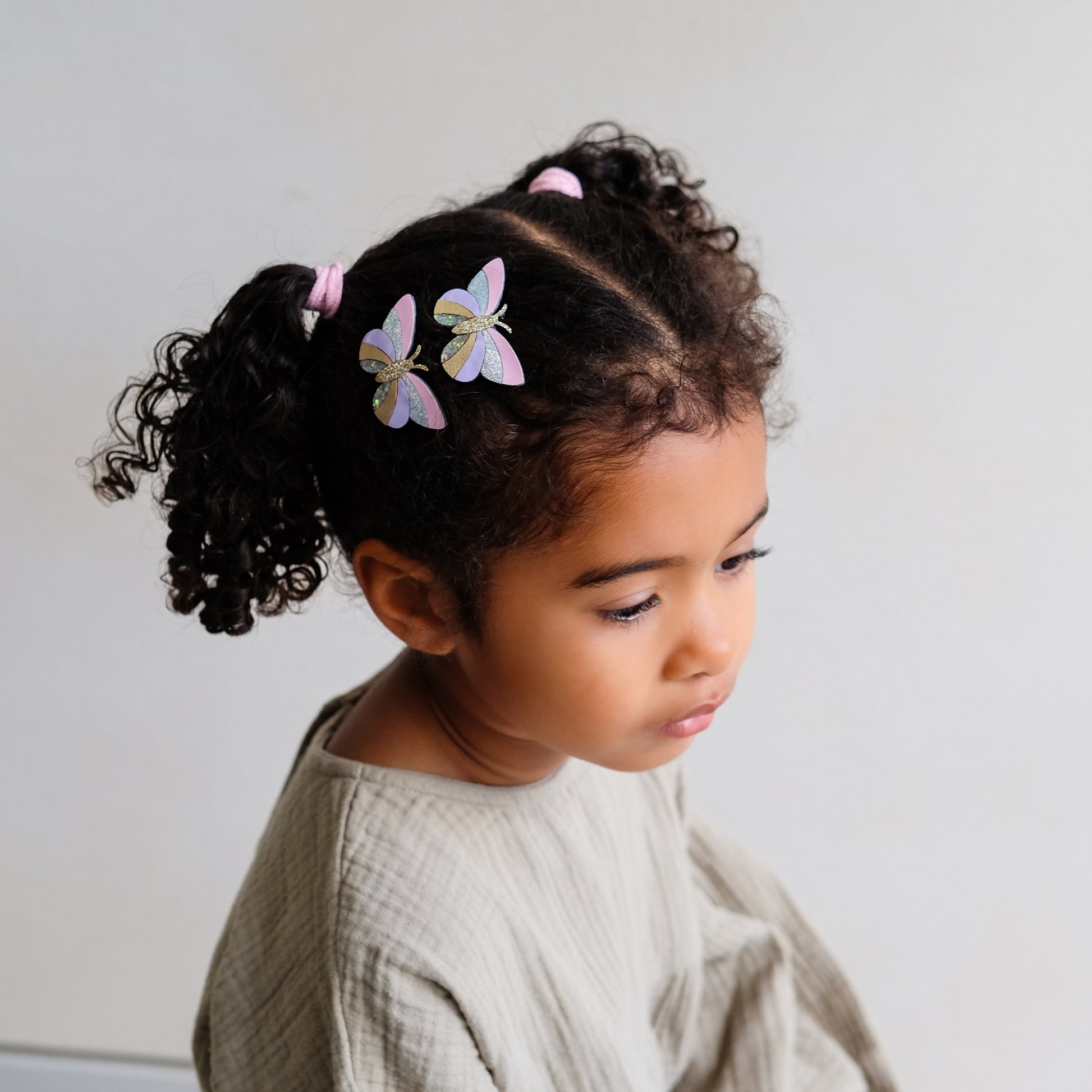 Mimi & Lula Striped Butterfly Clips