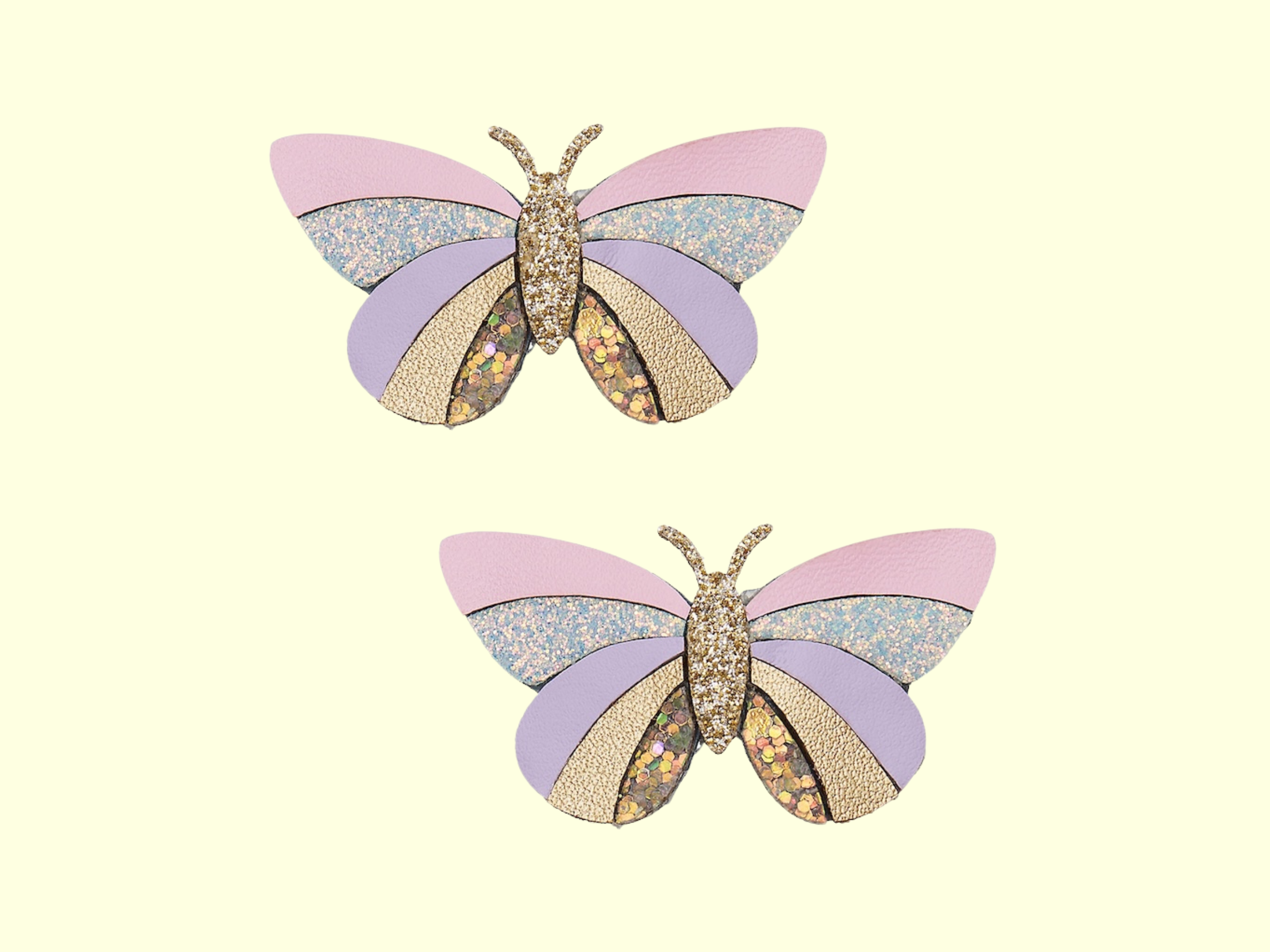 Mimi & Lula Striped Butterfly Clips