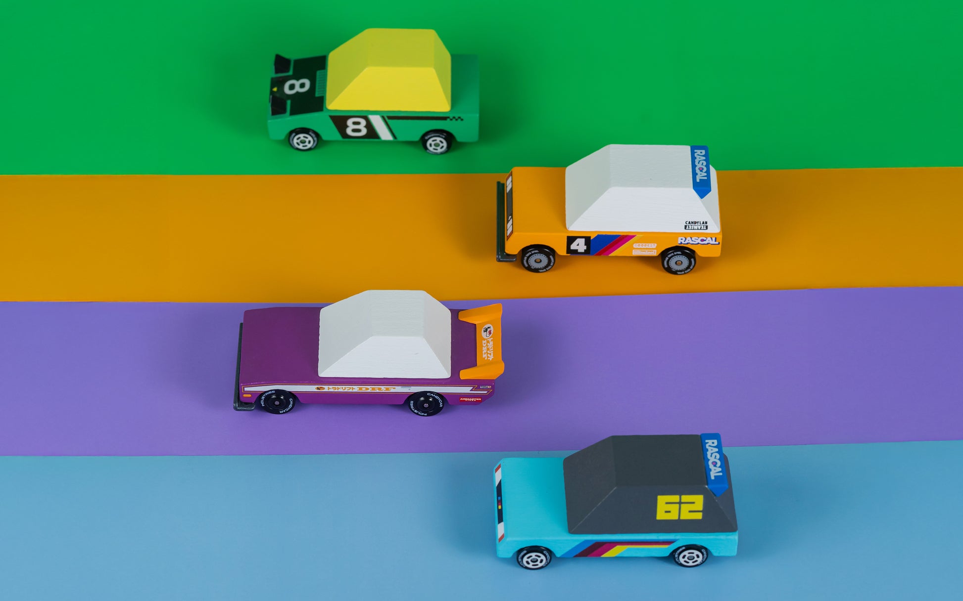Candylab Toons Tokyo Heat 4-Pack Race Cars