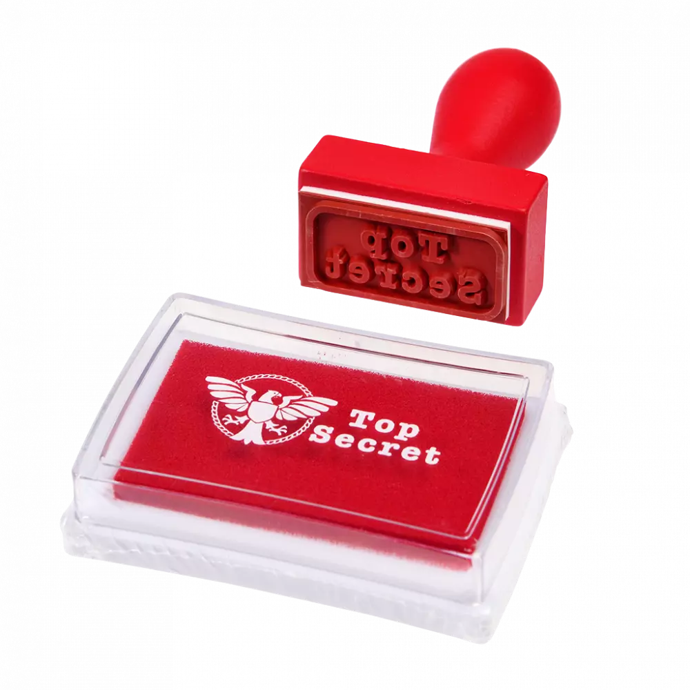 Rex London Top Secret Stamp and Ink Set
