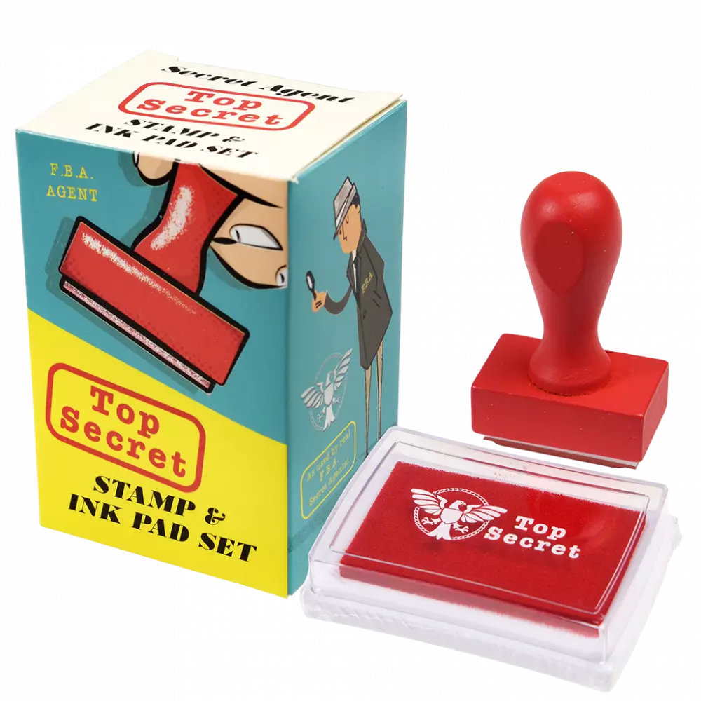 Rex London Top Secret Stamp and Ink Set