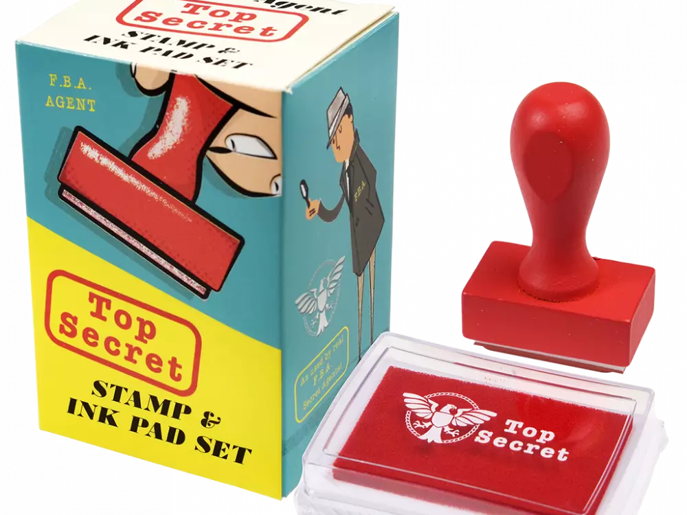 Rex London Top Secret Stamp and Ink Set
