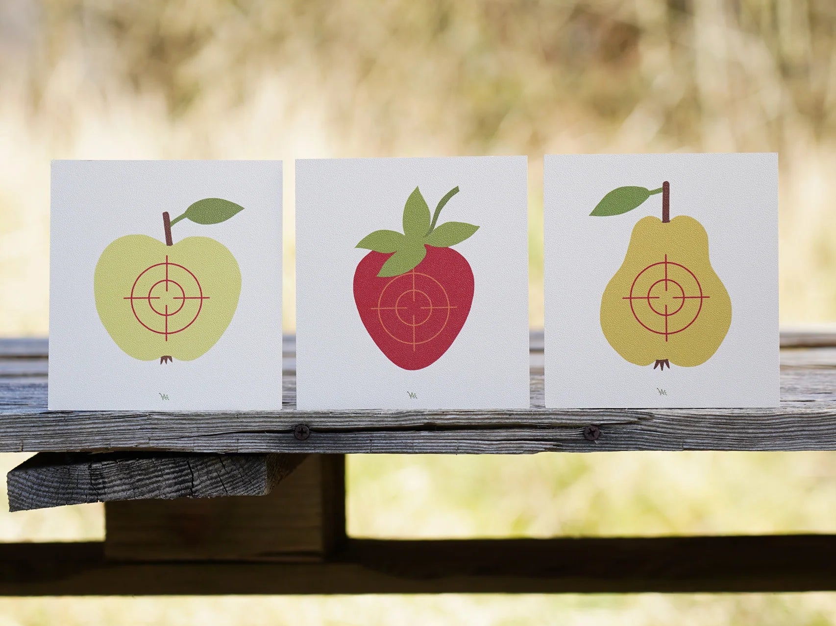 VAH Wooden Target Trio - Fruits