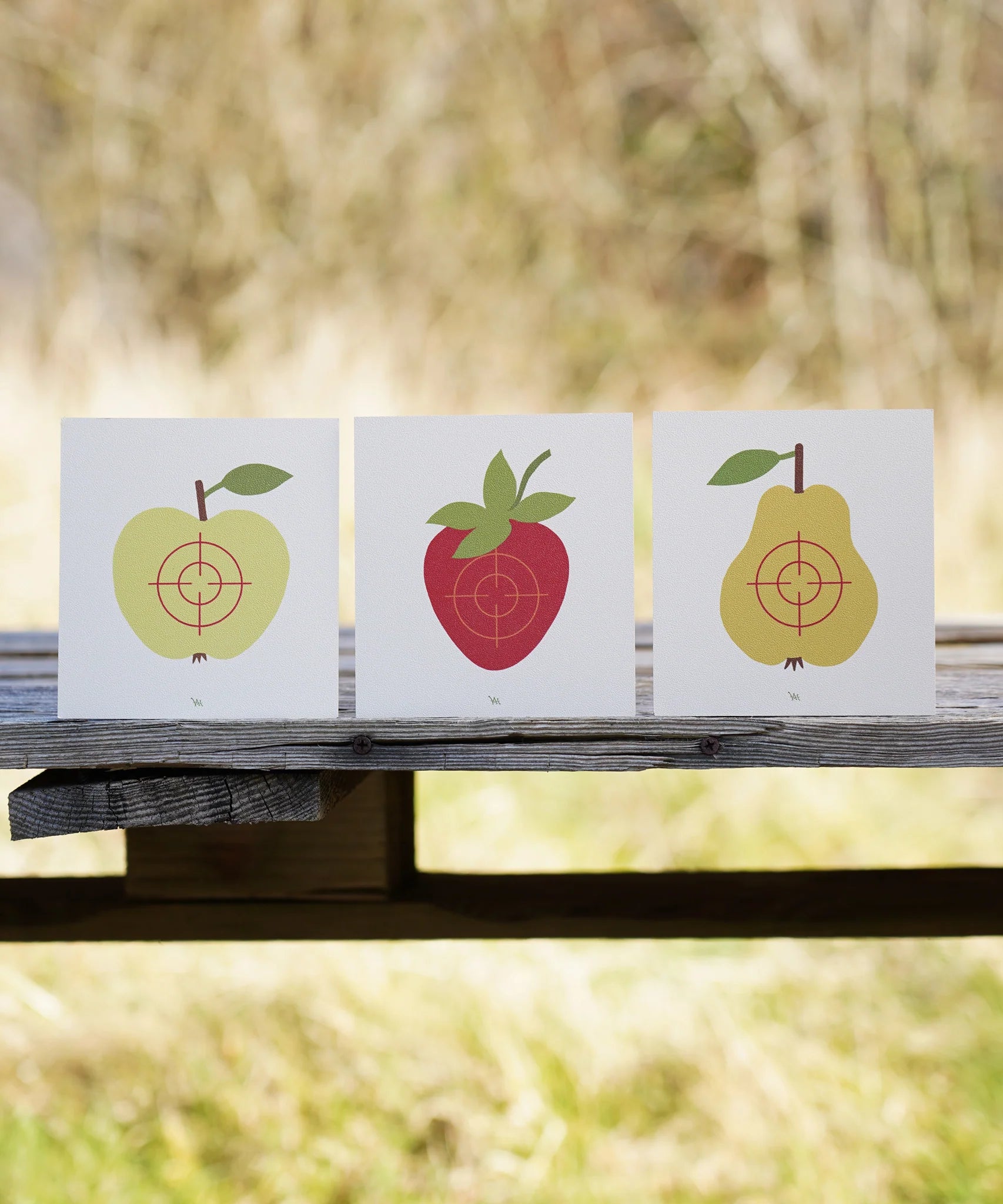 VAH Wooden Target Trio - Fruits